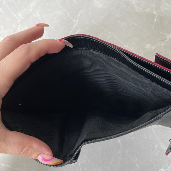 Prada RARE Red Nylon Logo Oversized Trifold Wallet - Picture 16 of 17